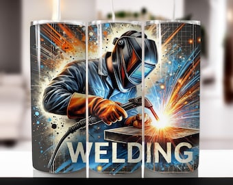 Welder Life Tumbler Design: Straight & Tapered PNG (Digital Download)