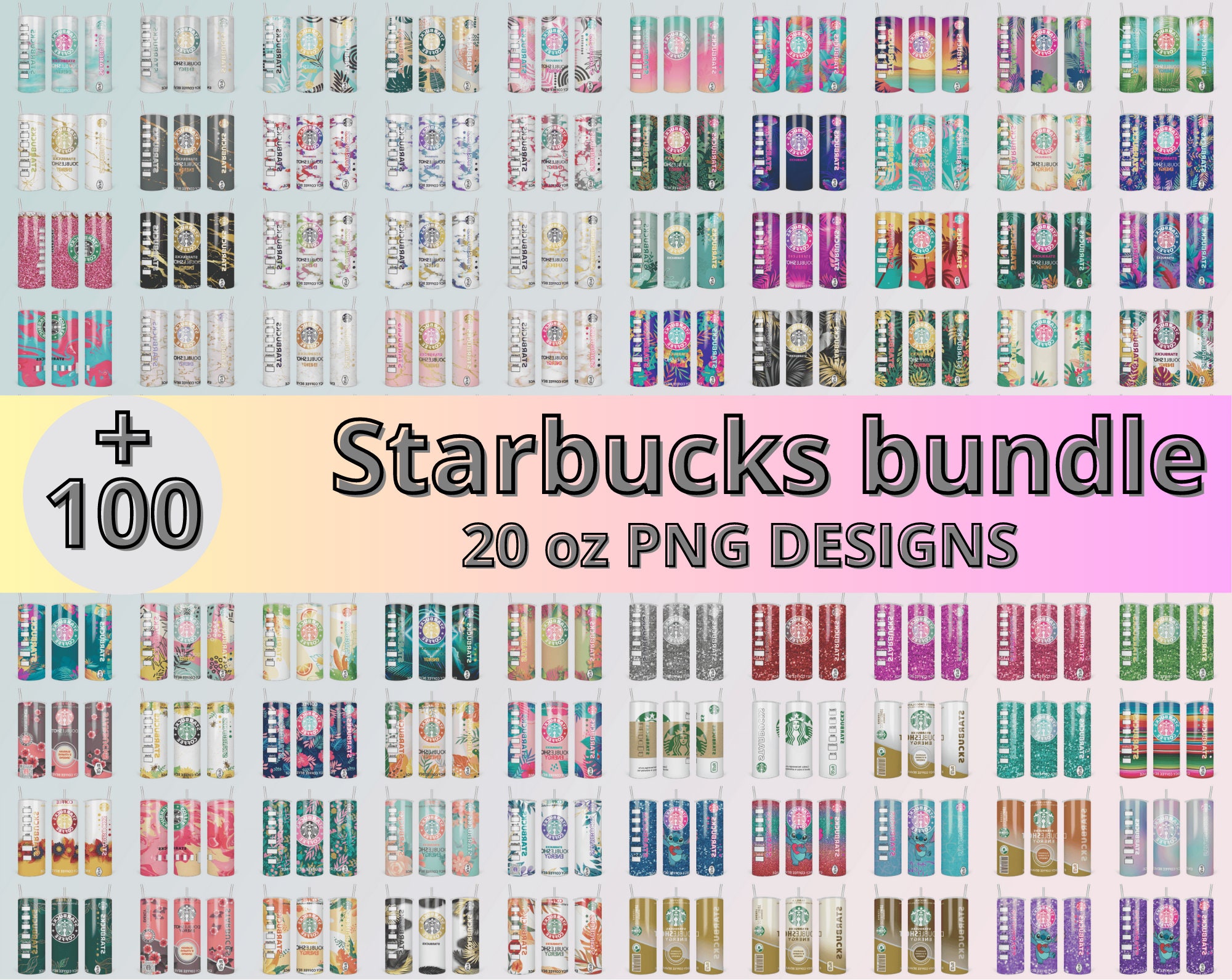 Starbucks Pink Cafecito Skinny Tumbler (20 oz.) – Elliott Print Works