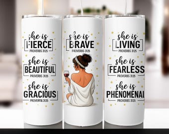 Black Girl Magic Tumbler PNG: Personalisierte 20 Unzen Skinny Tumbler Wrap (Digitaler Download