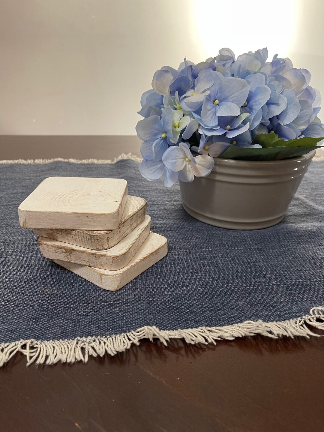 Handmade Reclaimed Wood Coaster Set of 4 | Drink Coasters | Coffee ...