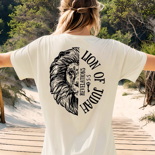 Lion of Judah T-Shirt, Jesus Loves You Shirt, Bible Verse Shirt, Faith Tees, Christian Quotes Tees, Christian Gift Ideas