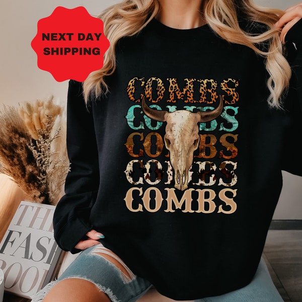 Combs Bullhead Sweatshirt, Country Music Shirt, Luke Combs World Tour 2022, Cowboy Combs, Luke Combs Fan, Cowgirl Tee, Country Girl Sweather