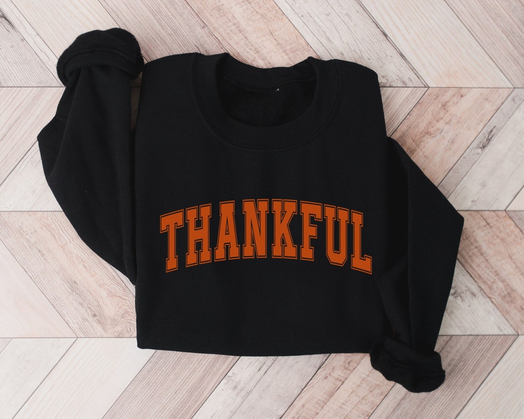 Retro Thankful Sweatshirt, Family Thanksgiving Shirt, Friendsgiving