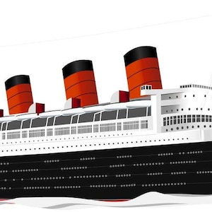 RMS Queen Mary underway