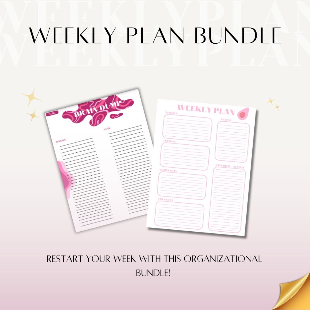 Weeklie Program Pack This item is unavailable - Etsy