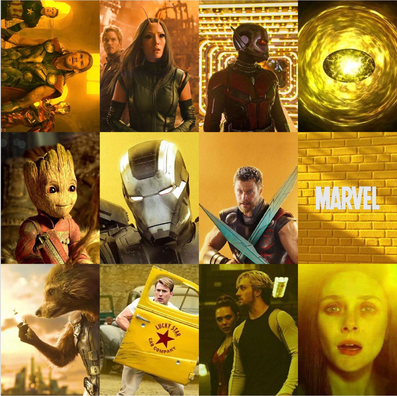 Marvel Rainbow Aesthetic Photo Wall Kit Digital Download Etsy UK