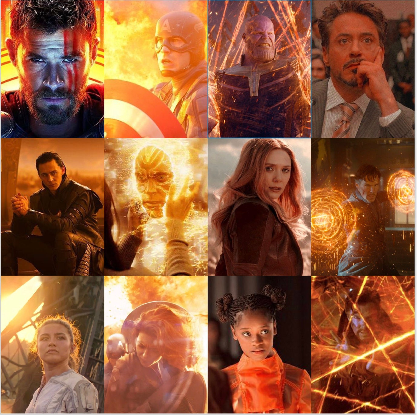 Marvel Rainbow Aesthetic Photo Wall Kit Digital Download Etsy UK