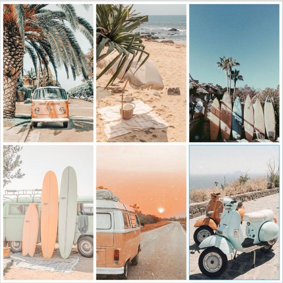 Beach Aesthetic Photo Wall Kit Etsy
