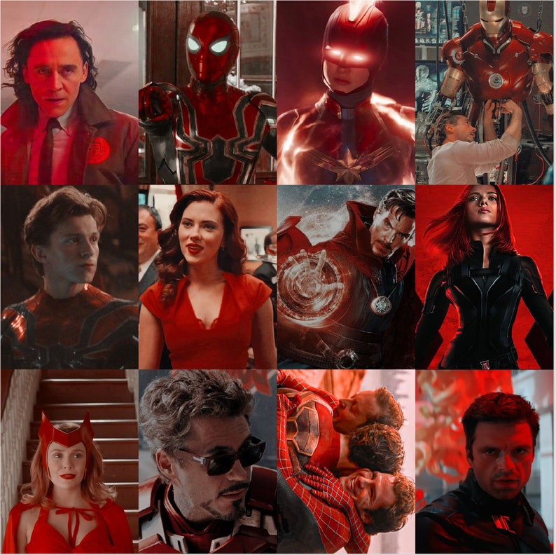 Marvel Rainbow Aesthetic Photo Wall Kit Digital Download Etsy UK