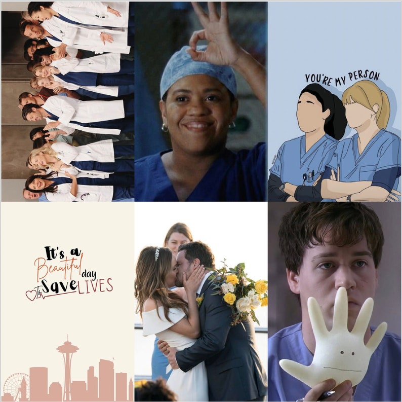 Grey Anatomy Aesthetic Photo Wall Kit - Etsy