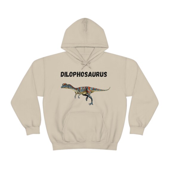Dilophosaurus Dinosaur Hoodie Jumper by Mayela available in a Variety of Colors Dinosaur Sweater Adults and Teens Hoodie Gift Etsy