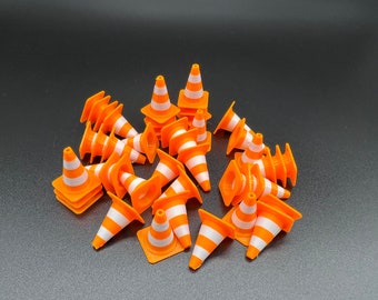 Pylon traffic cones traffic cone for diorama model making slot car Carrera 50 pieces scale 132 124