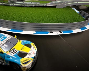 Carrera Hybrid 1:50 Guardrail Flex 4x per decorazione pista Decorazione pista Diorama Barriera di sicurezza
