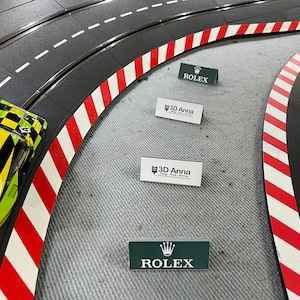Slotcar Carrera advertising board display 124 132 race track decoration track decoration sign slot car decoration diorama advertising board 5x