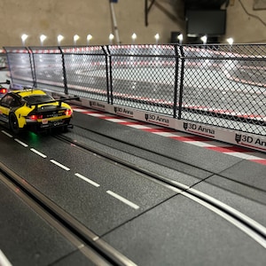 Slotcar Carrera Safety Fence Pit Wall Racetrack Decoration Track Decoration Model Building Diorama Slot Car Fence