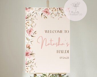 Welcome Sign | Sangeet Wedding Sign | Customizable | Anand Karaj, Engagement, Mehndi, Chunni Ceremony, Jago, Choora, Sangeet | Digital