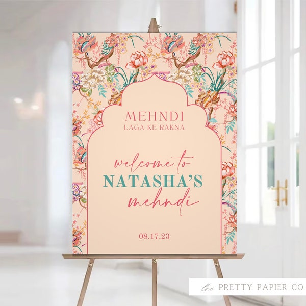 Welcome Sign | Sangeet Wedding Sign | Customizable | Anand Karaj, Engagement, Mehndi, Chunni Ceremony, Jago, Choora, Sangeet | Digital