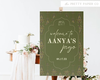 Welcome Sign | Sangeet Wedding Sign | Customizable | Anand Karaj, Engagement, Mehndi, Chunni Ceremony, Jago, Choora, Sangeet | Digital