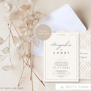 Lohri Invite | Customizable | Lohri Party | Lohri Invitation | Lohri Celebration | Lohri Card | Sikh Invitation | Punjabi Invite | Digital