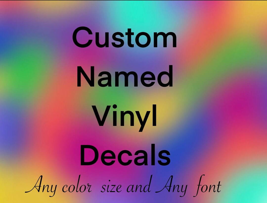 Custom Vinyl Decals Etsy