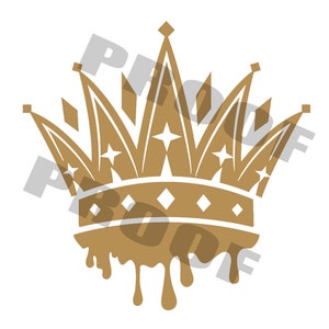 Crown Drip Digital File PNG