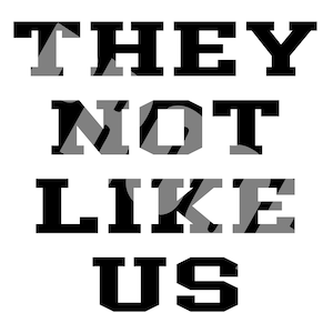 They Not Like Us Digital File PNG