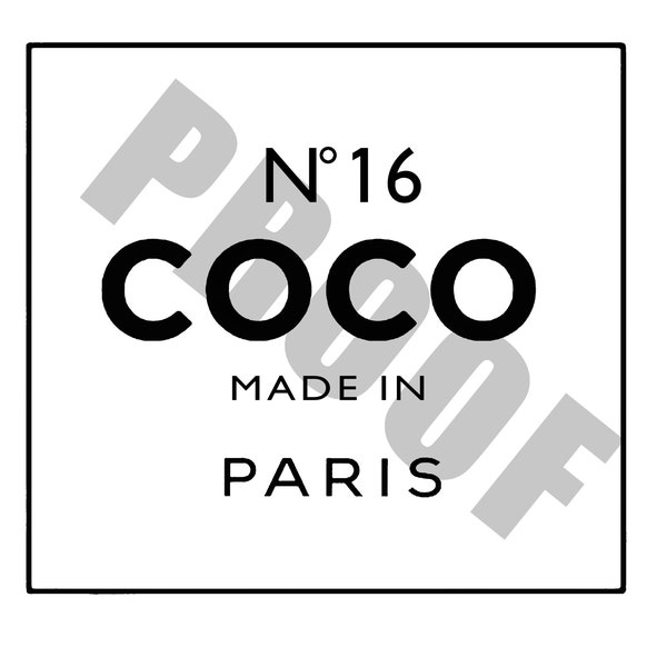 CoCo Paris Digital File PNG