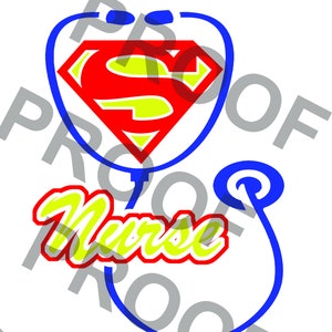 Super Nurse Digital File PNG