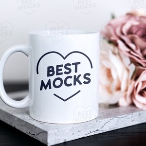 Mug Mockup | 11oz Ceramic Mug Mockup | White Coffee Mug | Styled Stock Photo | Coffee Cup Photograph | Digital Download | Digital JPEG IMAGE