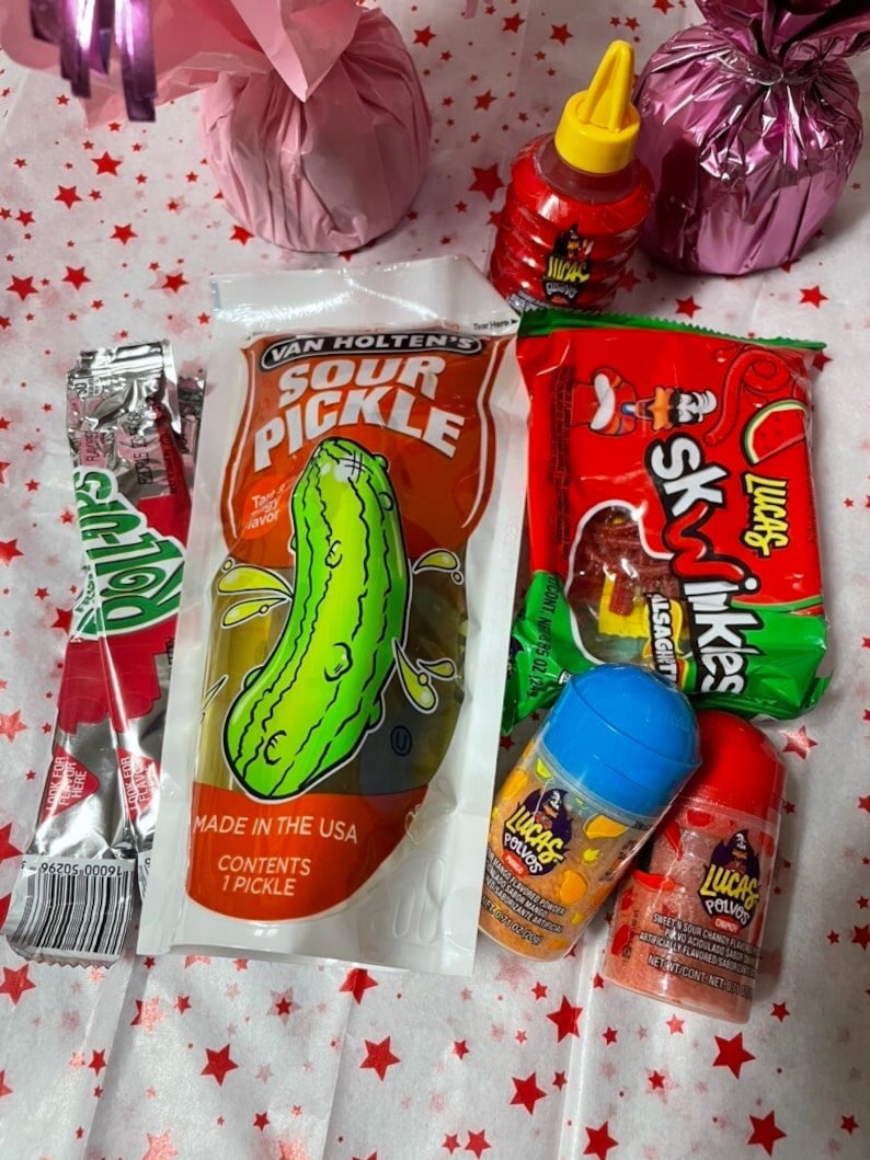 Sour Chamoy Pickle Candy Kit Etsy Canada