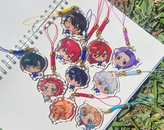 Strikers! Phone Charms - Isagi, Bachira, Chigiri, Reo, Nagi, Rin, Sae, Kaiser, Kurona, Shidou