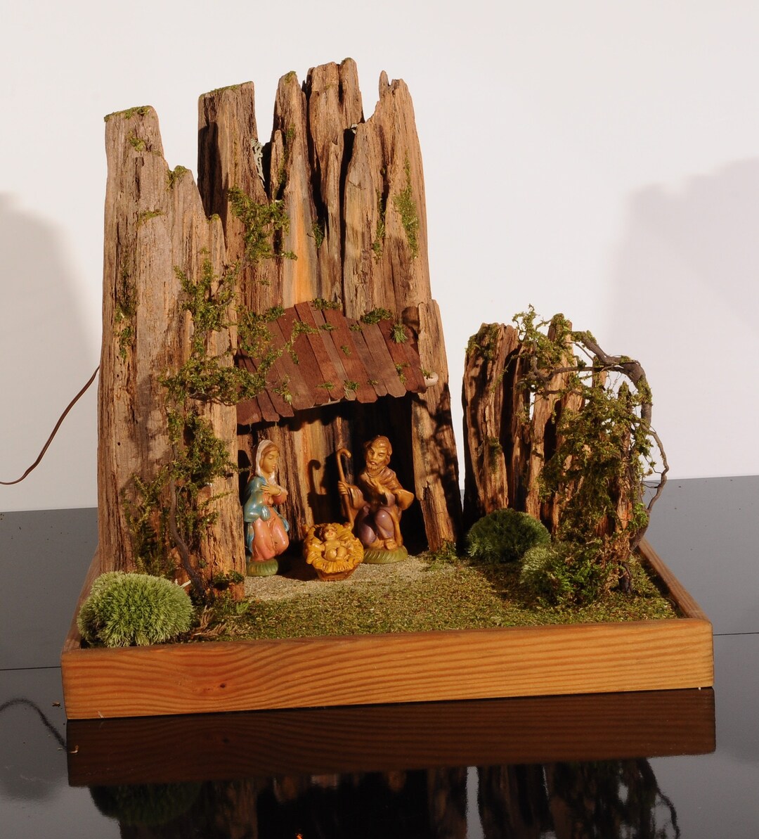 Nativity Scene, Root Nativity Scene, Christmas Decoration Etsy