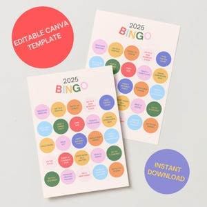 Vision Board Bingo Template