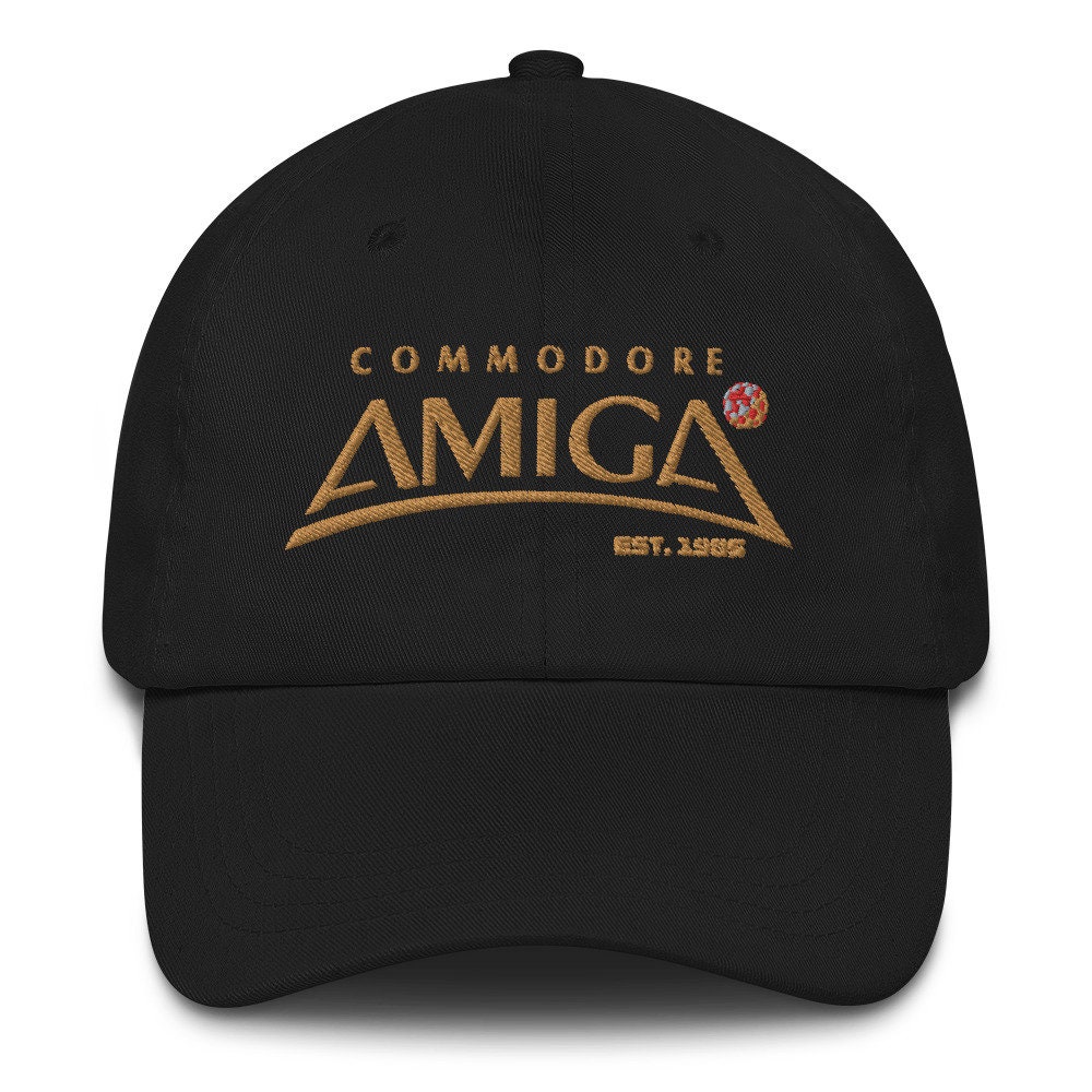 Embroidered Commodore Amiga Baseball/Dad Hat, Computer Hat, Techie Baseball Cap, Retro Computer Hat, Gift for Dad, gifts for him
