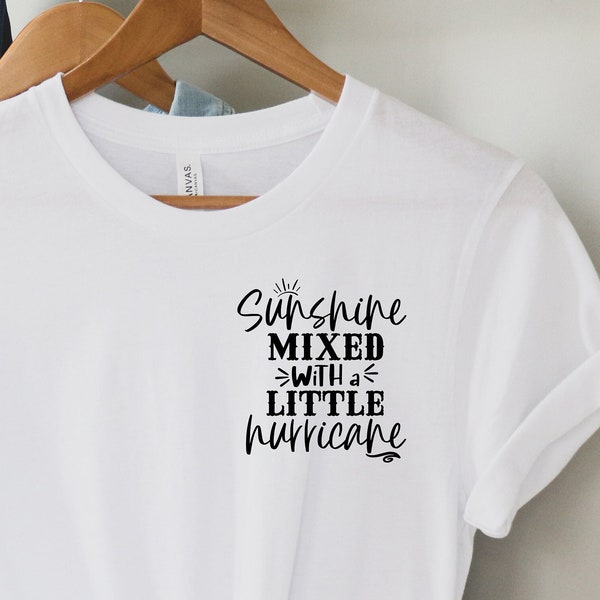 Sunshine Pocket Shirt, Hurricane Minimalist Shirt, Vacation Tshirt, Beach Graphic Tee, Summer Shirts, Sarcastic Shirt, Country Music Tee