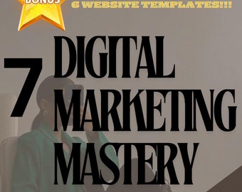 Bundel met gids voor digitale marketing: 7 DFY-producten, MRR en PLR (digitale download)