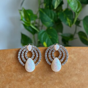 Zircon Drop Earrings | Bridal Jewlery | Bollywood Earring | Casual Earrings | Gift for her | Gift for mom