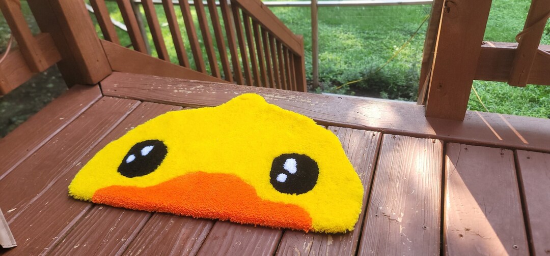 Rubber Ducky Bathroom Rug Handmade Rug Etsy