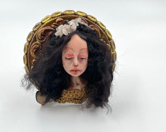 Dead Art Doll, OOAK Handmade Home Decor for Halloween.