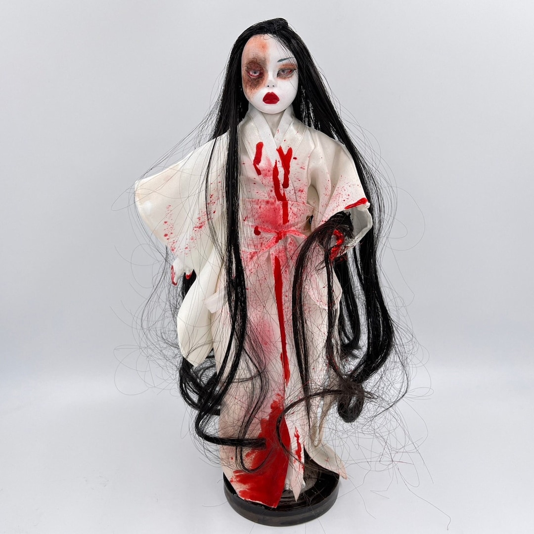 OOAK Oiwa Ghost Art Doll, Japanese Horror Yokai Doll, Yotsuya