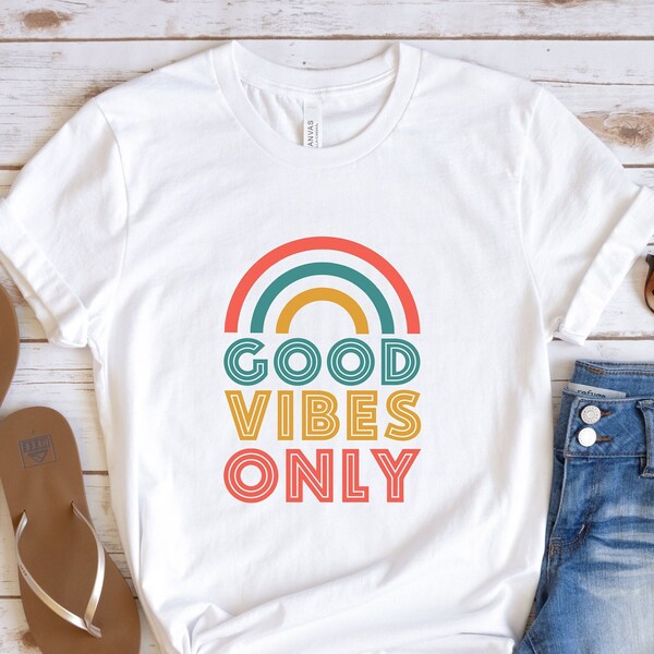Good Vibes Only Shirt, Positive Vibes T-Shirt, Good Vibes Tee, Trend Shirt, Summer Aesthetic Tshirt, Cheery Vibes Shirt, Beach Summer Shirt