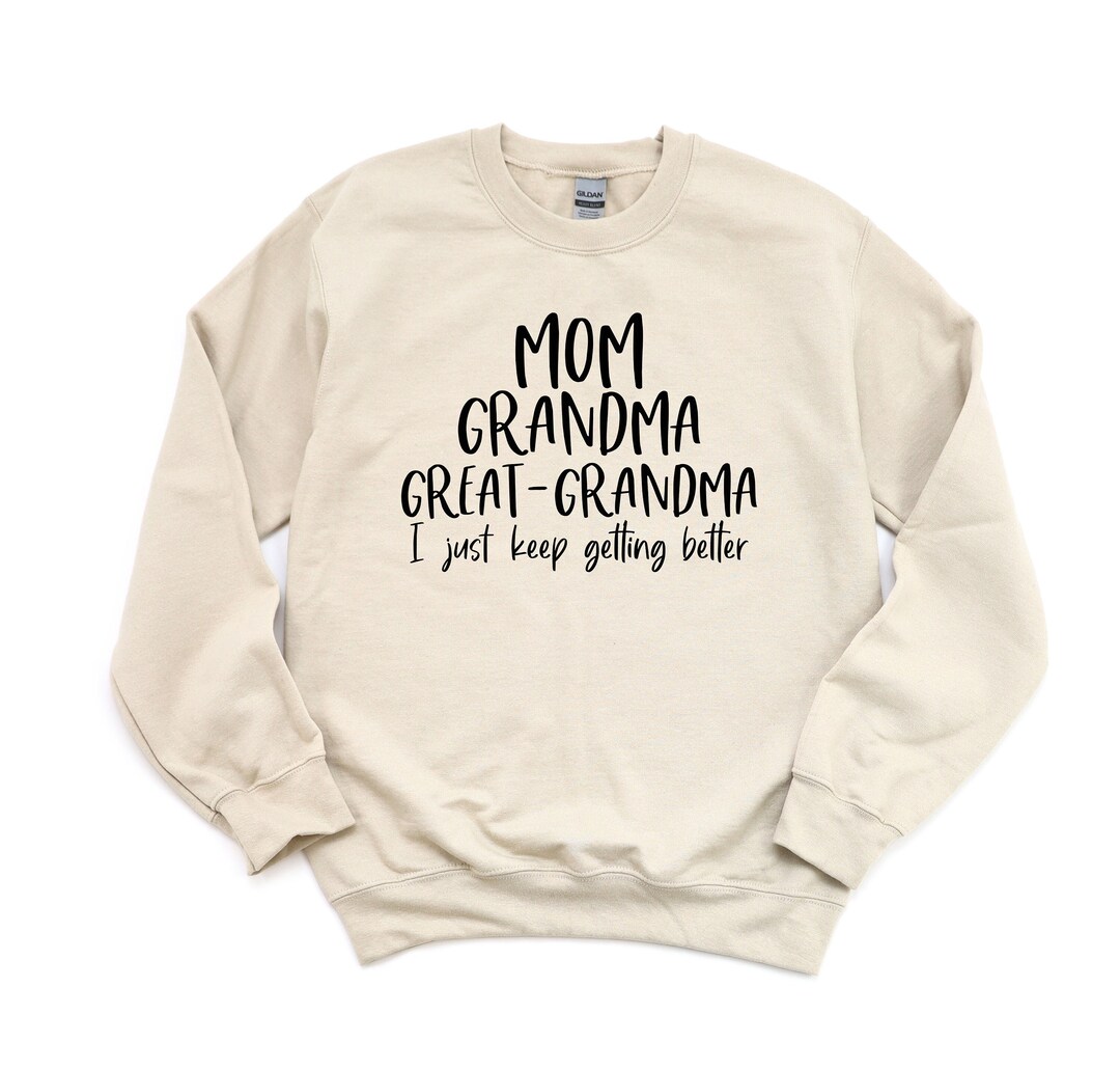 Great Grandma Sweatshirt, Custom Grandma Gift, Pregnancy Announcement