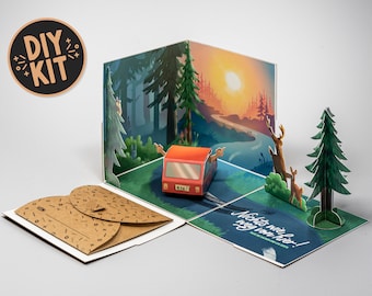 Reise Geschenk Gutschein-Verpackung – Kreative Explosionsbox für Städtetrips, Urlaub & Abenteuer, Tadaa-Box