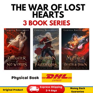 Der Krieg der verlorenen Herzen Serie 3 Bücher Tochter ohne Welten von Carissa Breitbent, Physisches Buch, Roman-Serie, Schneller Versand, Physisches Buch