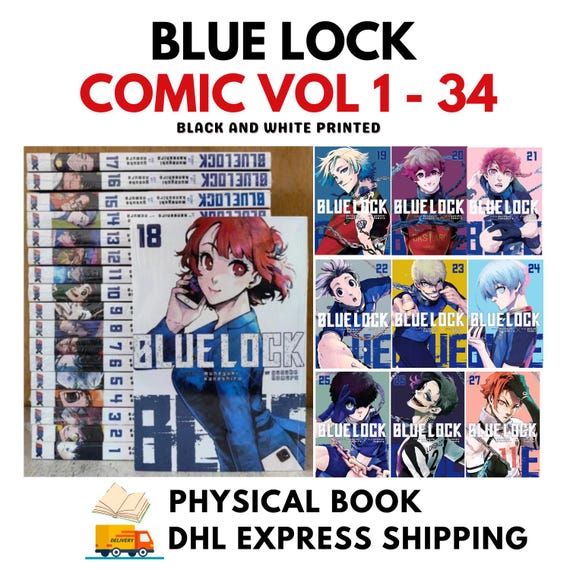 Blue Lock Manga Comic English Full Set Vol 1-34 by Yusuke