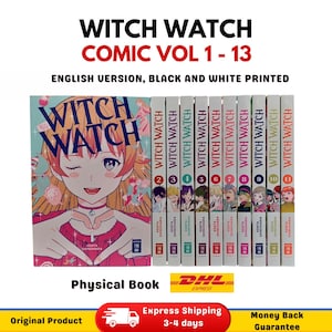 Witch Watch Manga, Full Set Vol 1-13, English Version Comic Books New by Kenta Shinohara, Comic Lover, Physical Book, Fast Shipping