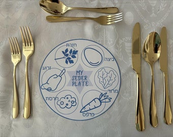 Seder plate Cards / Placemats | Pesach Placemats