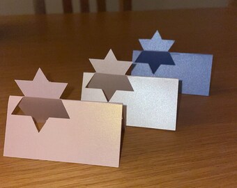 Magen David Place Cards