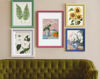 Bobbin Picture frame, floting picture frame, Vintage Art Print Frame, Unique Frames,Gallery Collage Frames，wood frame for wall，wedding photo