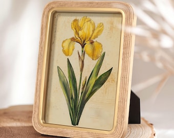 Vintage Rattan Frame, gold Picture Frames, Rustic style Frame, natural Rattan Picture Frame, hanging wall frame，picture decor，wedding decor